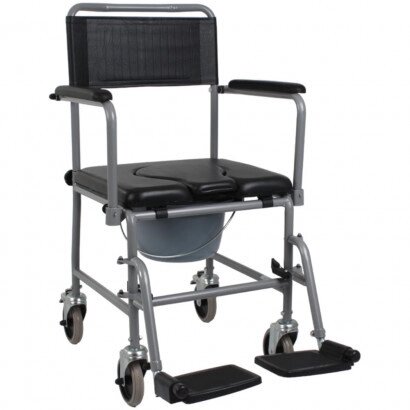 Крісло-каталка із санітарним оснащенням OSD-LW-JBS367A від компанії Медтехніка ZENET - Товари для здоров'я, затишку та комфорта - фото 1