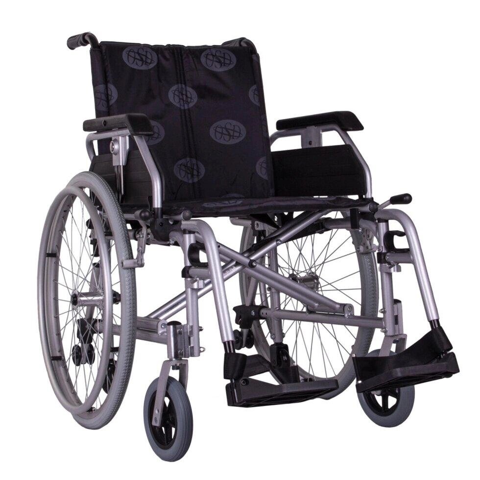 Легка інвалідна коляска «LIGHT III» (хром) від компанії Медтехніка ZENET - Товари для здоров'я, затишку та комфорта - фото 1