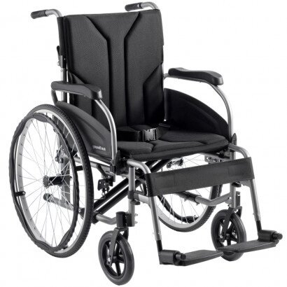 Легка інвалідна коляска зі складаною спинкою OSD-EL-BK від компанії Медтехніка ZENET - Товари для здоров'я, затишку та комфорта - фото 1