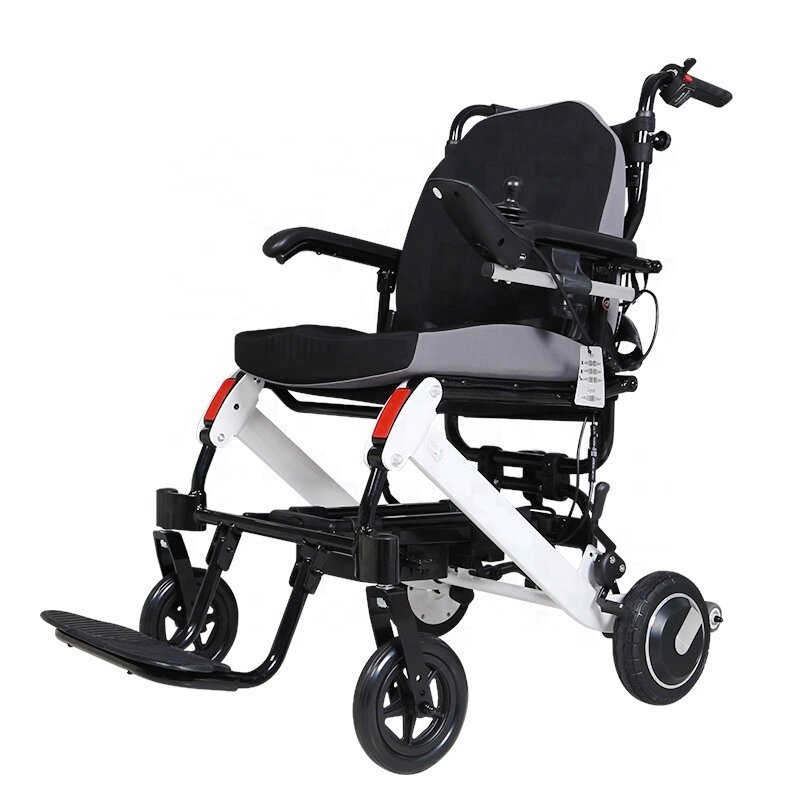 Легка складана електрична коляска для інвалідів MIRID D6033. Надміцний алюміній. від компанії Медтехніка ZENET - Товари для здоров'я, затишку та комфорта - фото 1