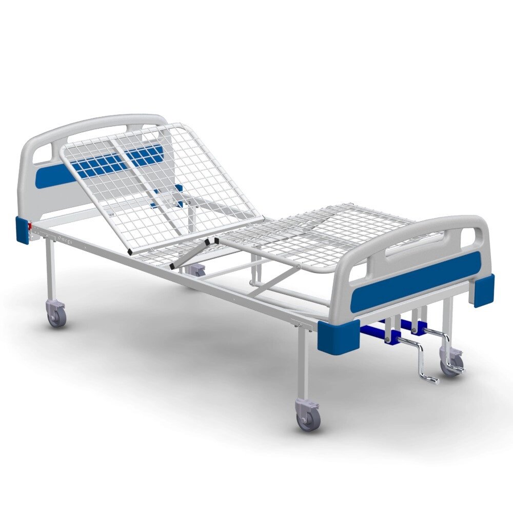 Ліжко КФМ-4nb-2 basic медичне функціональне 4-секційне від компанії Медтехніка ZENET - Товари для здоров'я, затишку та комфорта - фото 1