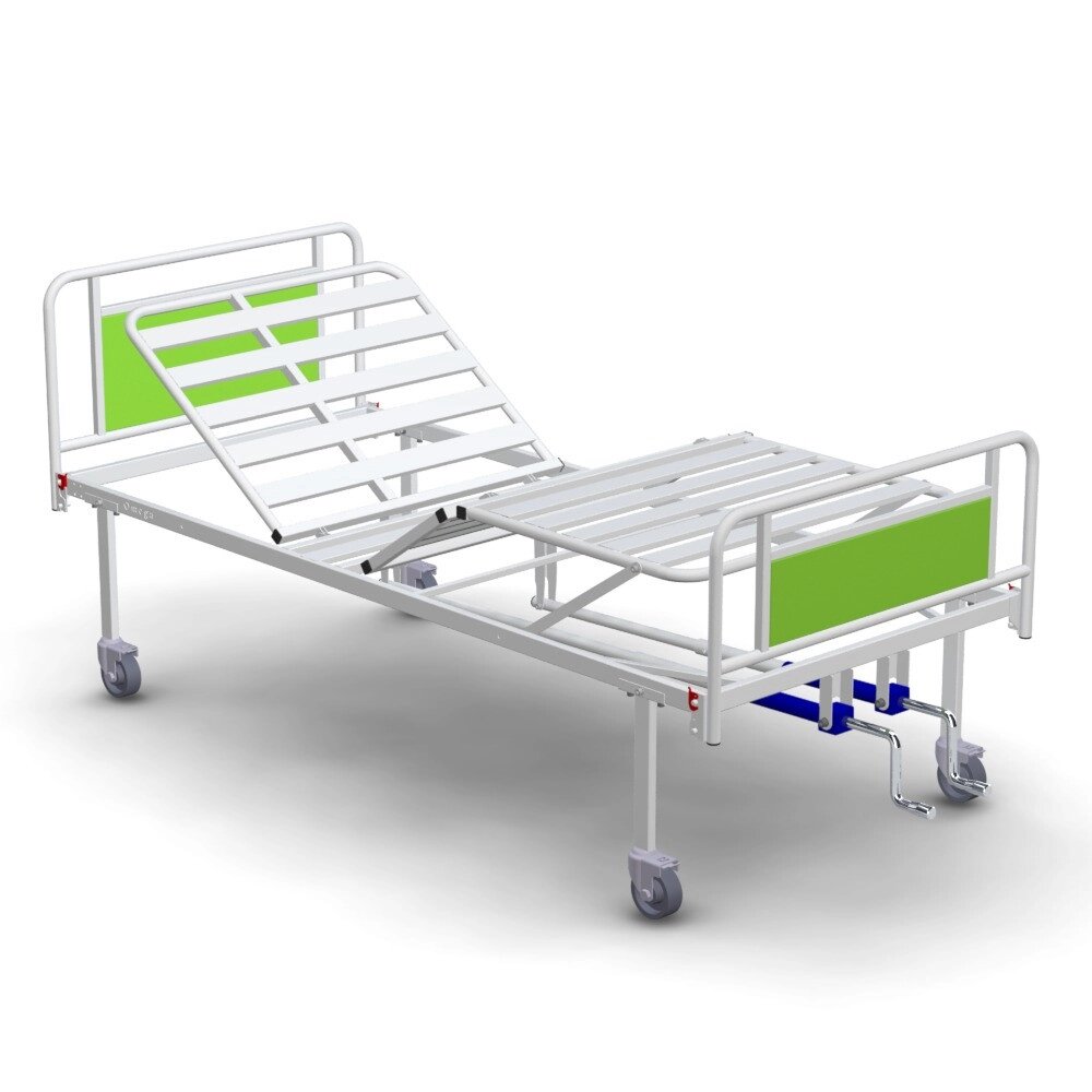 Ліжко КФМ-4nb-4 basic медичне функціональне 4-секційне від компанії Медтехніка ZENET - Товари для здоров'я, затишку та комфорта - фото 1