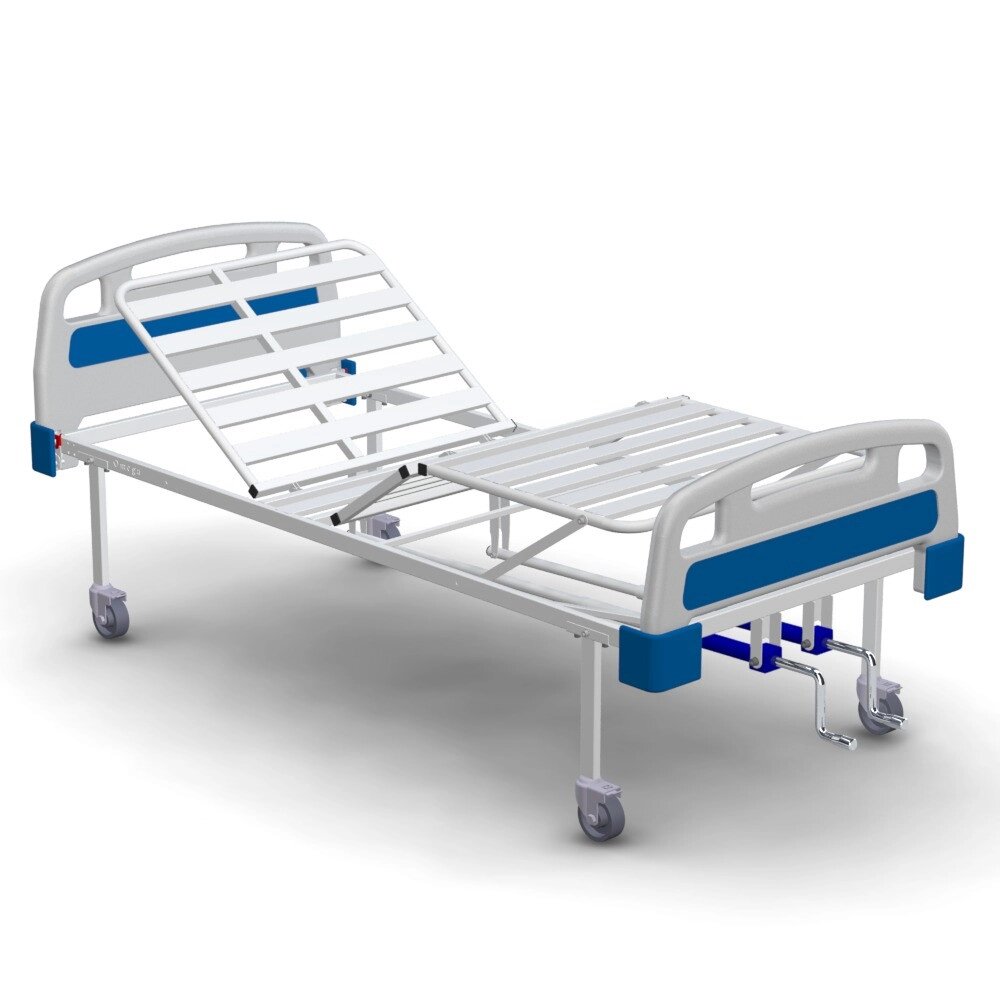 Ліжко КФМ-4nb-5 basic медичне функціональне 4-секційне від компанії Медтехніка ZENET - Товари для здоров'я, затишку та комфорта - фото 1