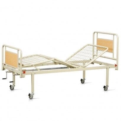 Ліжко механічне функціональне на колесах (4 секції) від компанії Медтехніка ZENET - Товари для здоров'я, затишку та комфорта - фото 1