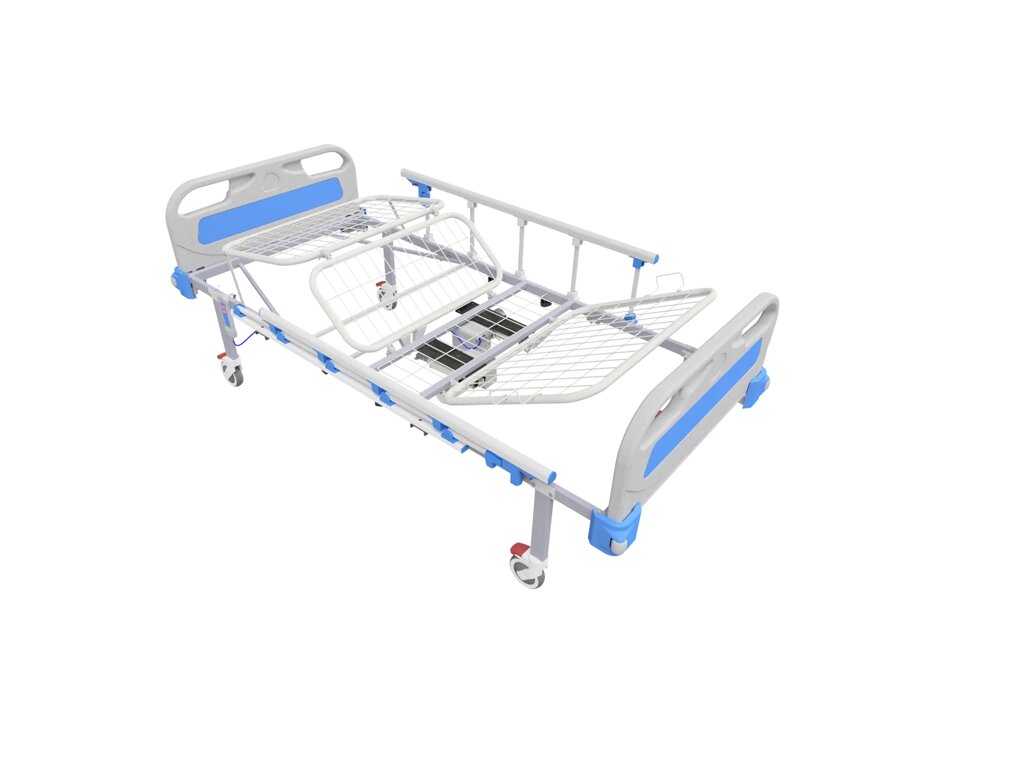 Ліжко з електроприводом чотирьохсекційне медичне функціональне АТОН КФ-4-ЕП-БП-ОП-К125 від компанії Медтехніка ZENET - Товари для здоров'я, затишку та комфорта - фото 1