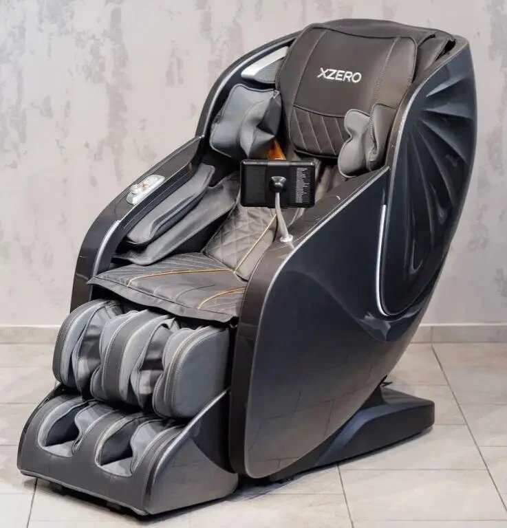 Масажне крісло XZERO X15 SL gray з масаж шиацу і витяжка хребта від компанії Медтехніка ZENET - Товари для здоров'я, затишку та комфорта - фото 1