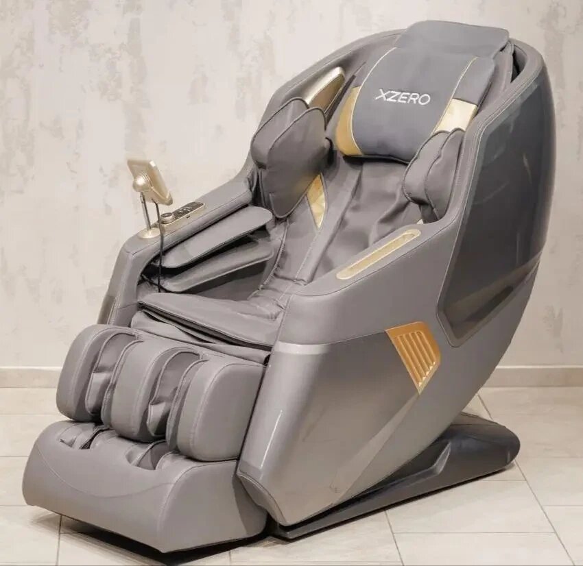 Масажне крісло XZERO X22 SL premium gray з інфрачервоним підігрівом від компанії Медтехніка ZENET - Товари для здоров'я, затишку та комфорта - фото 1