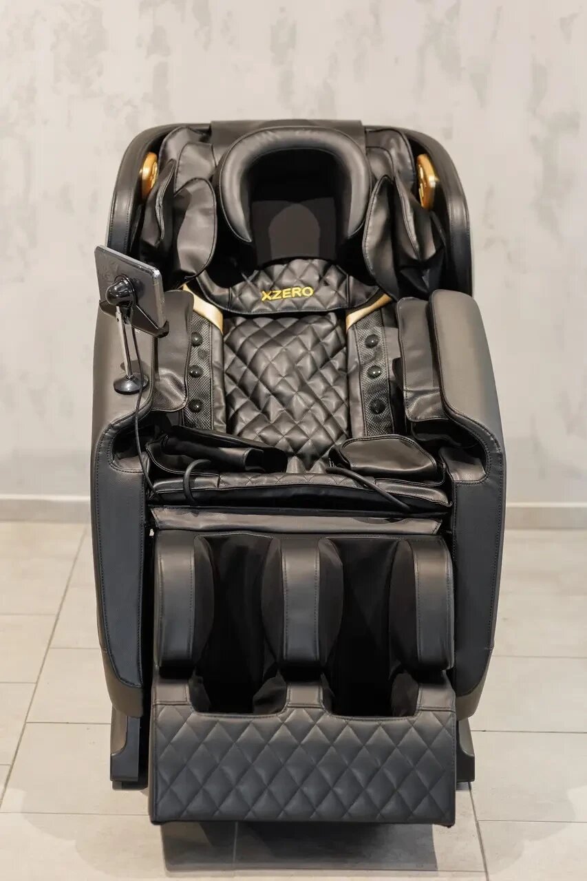Масажне крісло XZERO X6 SL Black з 8 масажними режимами від компанії Медтехніка ZENET - Товари для здоров'я, затишку та комфорта - фото 1