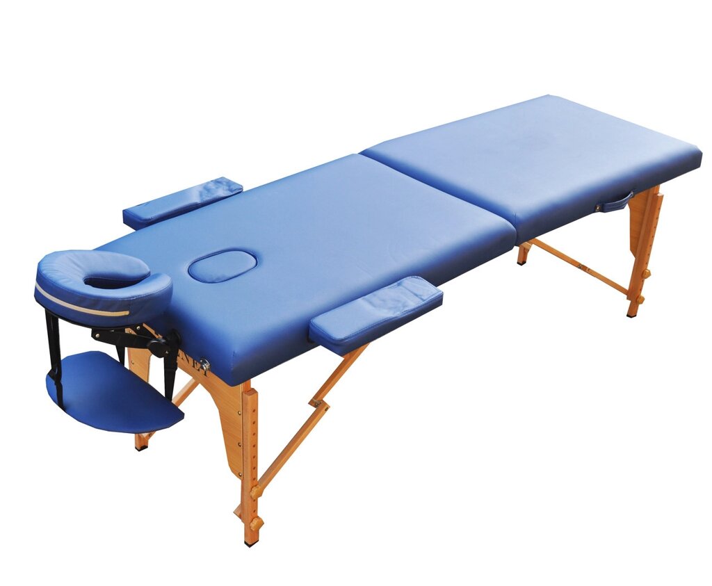 Масажний стіл із вирізом під обличчя ZENET ZET-1042 NAVY BLUE розмір S (180*60*61) від компанії Медтехніка ZENET - Товари для здоров'я, затишку та комфорта - фото 1