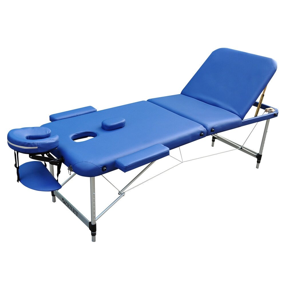 Масажний стіл мобільний ZENET ZET-1049 NAVY BLUE розмір L ( 195*70*61) від компанії Медтехніка ZENET - Товари для здоров'я, затишку та комфорта - фото 1