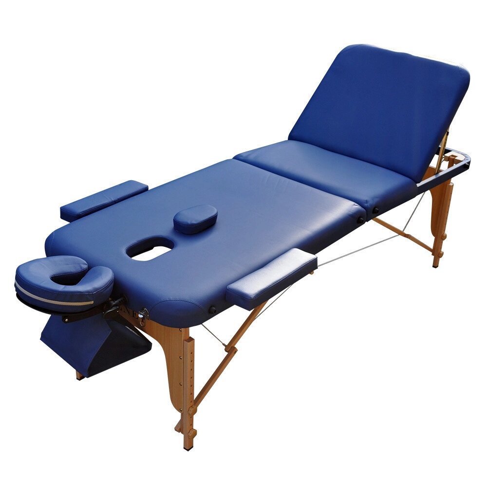 Масажний стіл розбірний ZENET ZET-1047 NAVY BLUE розмір L ( 195*70*61) від компанії Медтехніка ZENET - Товари для здоров'я, затишку та комфорта - фото 1