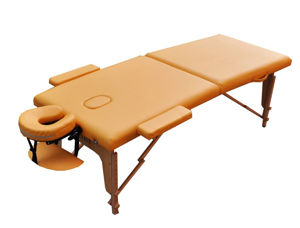 Масажний стіл складаний ZENET ZET-1042 YELLOW розмір M ( 185*70*61) від компанії Медтехніка ZENET - Товари для здоров'я, затишку та комфорта - фото 1