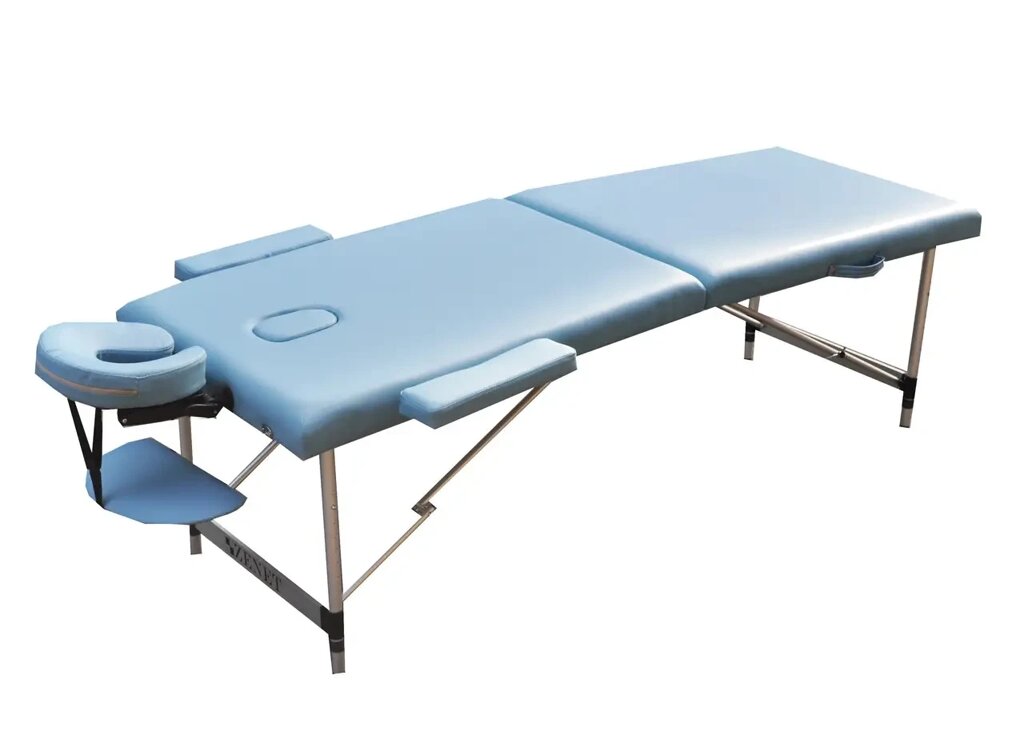 Масажний стіл складаний ZENET ZET-1044 LIGHT BLUE розмір L (195*70*61) від компанії Медтехніка ZENET - Товари для здоров'я, затишку та комфорта - фото 1