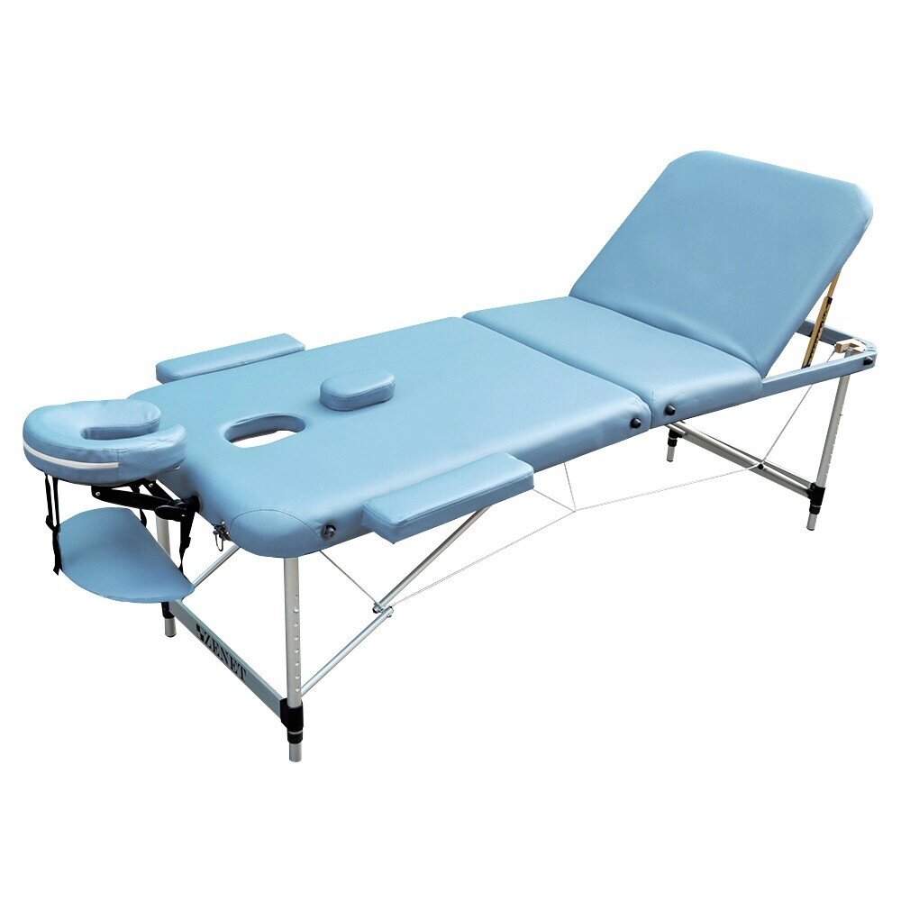 Масажний стіл складний ZENET ZET-1049 LIGHT BLUE розмір M ( 185*70*61) від компанії Медтехніка ZENET - Товари для здоров'я, затишку та комфорта - фото 1
