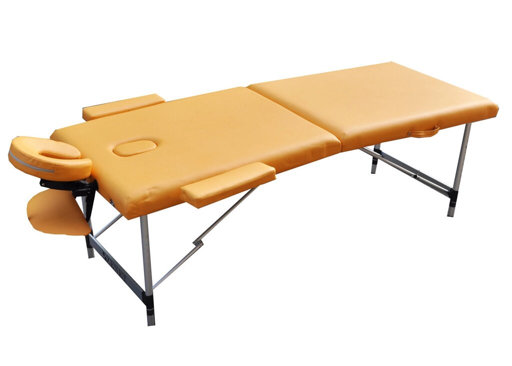Масажний стіл з регулюванням висоти ZENET ZET-1044 YELLOW розмір M ( 185*70*61) від компанії Медтехніка ZENET - Товари для здоров'я, затишку та комфорта - фото 1
