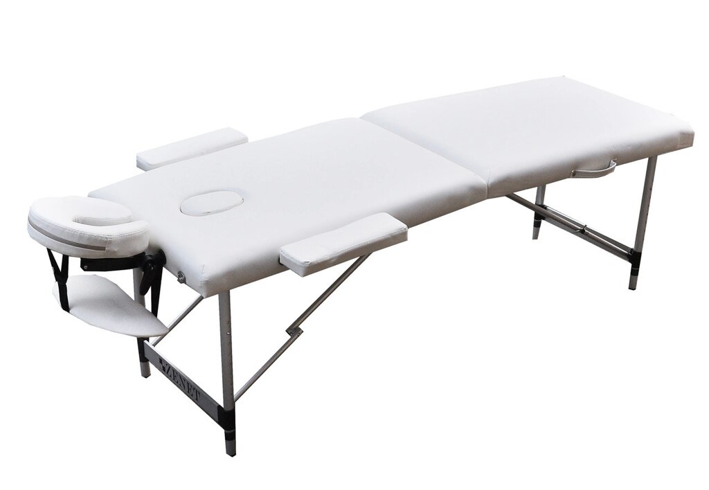 Масажний стіл ZENET двосекційний ZET-1044 WHITE розмір S ( 180*60*61) від компанії Медтехніка ZENET - Товари для здоров'я, затишку та комфорта - фото 1