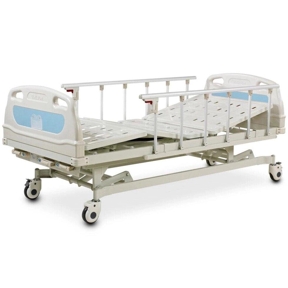 Механічне Медичне ліжко з регулюванням висоти (4 секції) від компанії Медтехніка ZENET - Товари для здоров'я, затишку та комфорта - фото 1