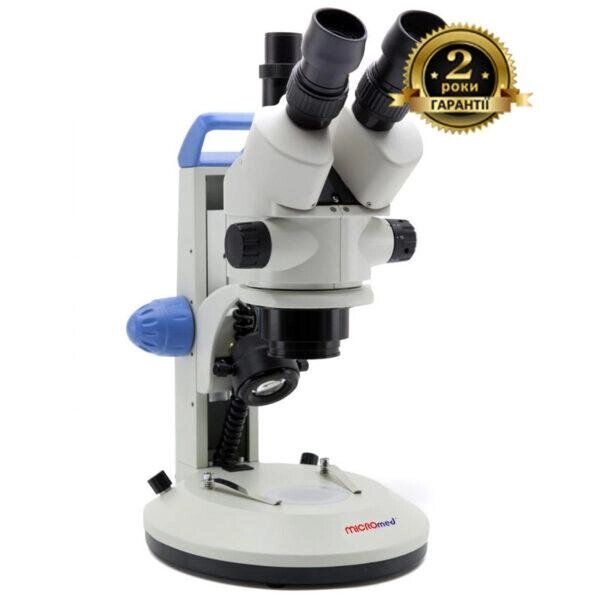 Мікроскоп SM-6630 ZOOM MICROmed тринокуляр від компанії Медтехніка ZENET - Товари для здоров'я, затишку та комфорта - фото 1