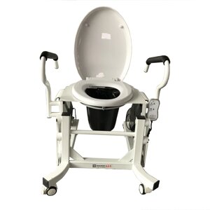 Крісло для туалету c підйомним пристроєм і підставним судном LWY-002.