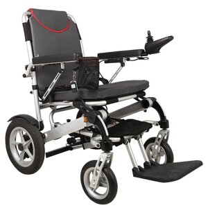 Легка складана електрична коляска для інвалідів MIRID D6034. Складається з допомогою пульта.