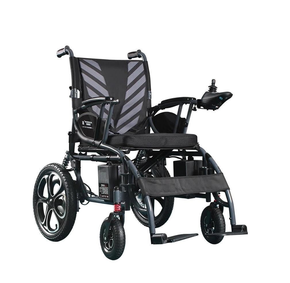 Складана електрична коляска для інвалідів MIRID D6024 (Li-ion акумулятор) від компанії Медтехніка ZENET - Товари для здоров'я, затишку та комфорта - фото 1