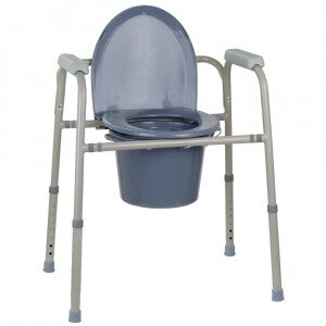 Сталевий розбірний стілець-туалет OSD-BL710112 від компанії Медтехніка ZENET - Товари для здоров'я, затишку та комфорта - фото 1