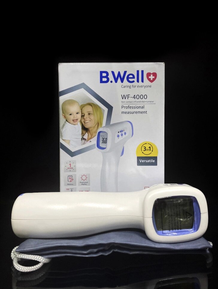 Термометр медичний інфрачервоний WF-4000 від компанії Медтехніка ZENET - Товари для здоров'я, затишку та комфорта - фото 1