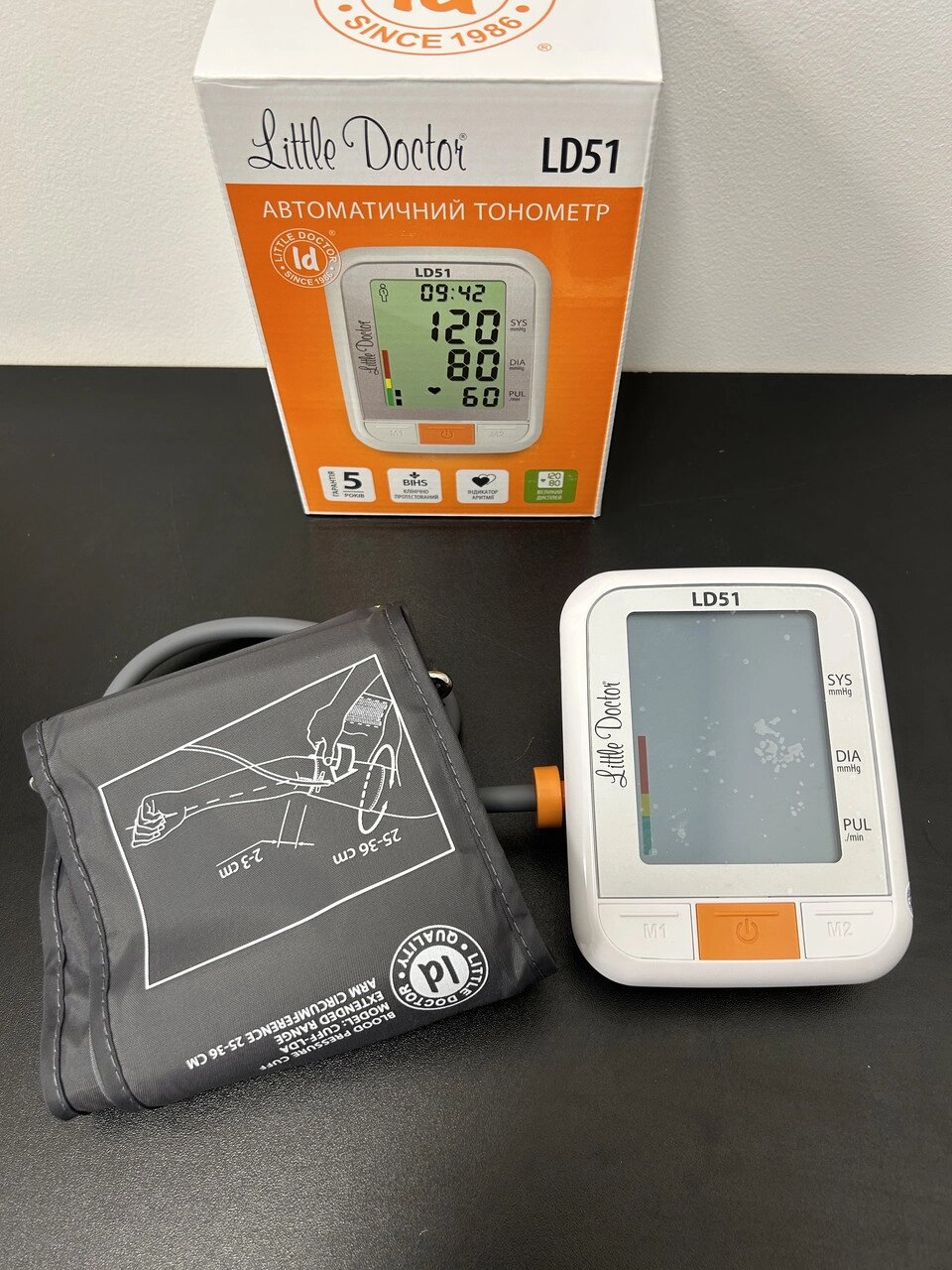 Тонометр цифровий автомат Little Doctor LD-51 від компанії Медтехніка ZENET - Товари для здоров'я, затишку та комфорта - фото 1