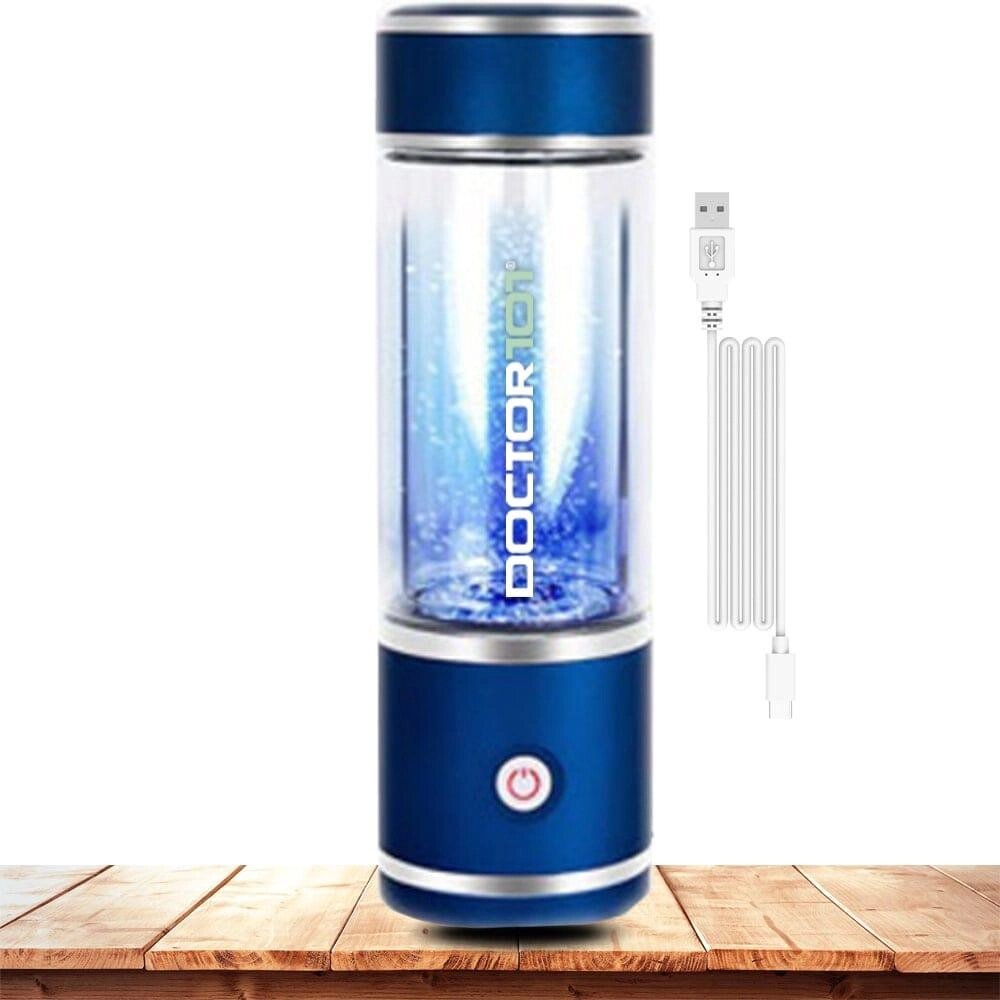 Яскравий елегантний генератор водневої води Nemi-101. Воднева пляшка з зарядкою від USB, на 350 мл від компанії Медтехніка ZENET - Товари для здоров'я, затишку та комфорта - фото 1