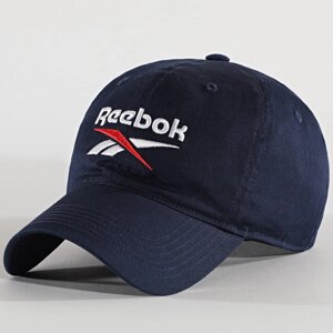 Кепка чоловіча молодіжна оригінальна з застібкою reebok tee Logo cap синя