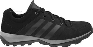 Крихітки чоловічі якісні з натурального нубука Adidas Daroga Plus Lea чорні 47.5 / 30.5 cm / us-12.5 / uk-12