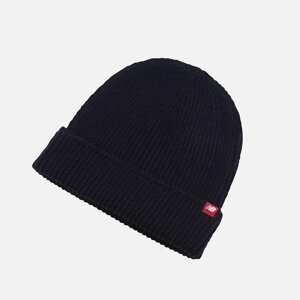 Шапка чоловіча тепла молодіжна оригінальна демісезонна NB winter watchman beanie чорного кольору