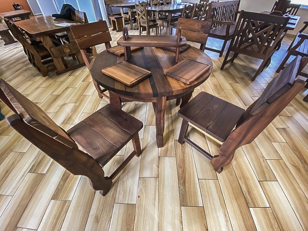 Дерев'яні меблі з масиву термо дерева від виробника, комплект Furniture set - 42 від компанії Група компаній "Промконтракт ЛТД" - фото 1