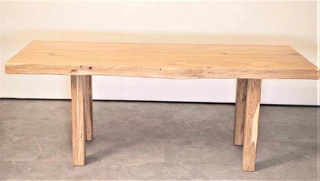 Дерев'яний стіл 2000х900 мм з ясена для кафе, дачі від виробника. Wood Table 12 від компанії Група компаній "Промконтракт ЛТД" - фото 1