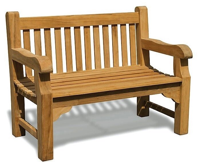 Лавка, лава зі спинкою 1200 х 580 мм від виробника Garden park bench 34 від компанії Група компаній "Промконтракт ЛТД" - фото 1