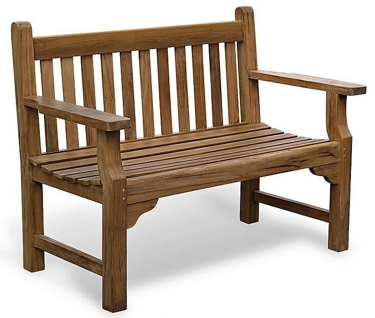 Лавка, лава зі спинкою 1240 х 670 мм від виробника Garden park bench 01 від компанії Група компаній "Промконтракт ЛТД" - фото 1