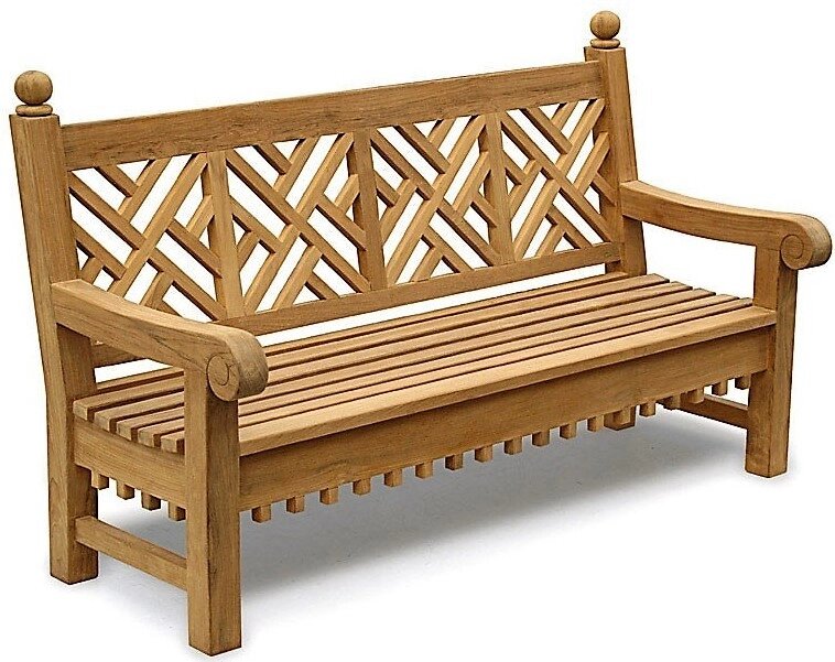 Лавка, лава зі спинкою 1800 х 500 мм від виробника Garden park bench 33 від компанії Група компаній "Промконтракт ЛТД" - фото 1