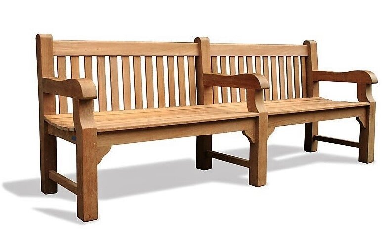 Лавка, лава зі спинкою 2240 х 580 мм від виробника Garden park bench 23 від компанії Група компаній "Промконтракт ЛТД" - фото 1