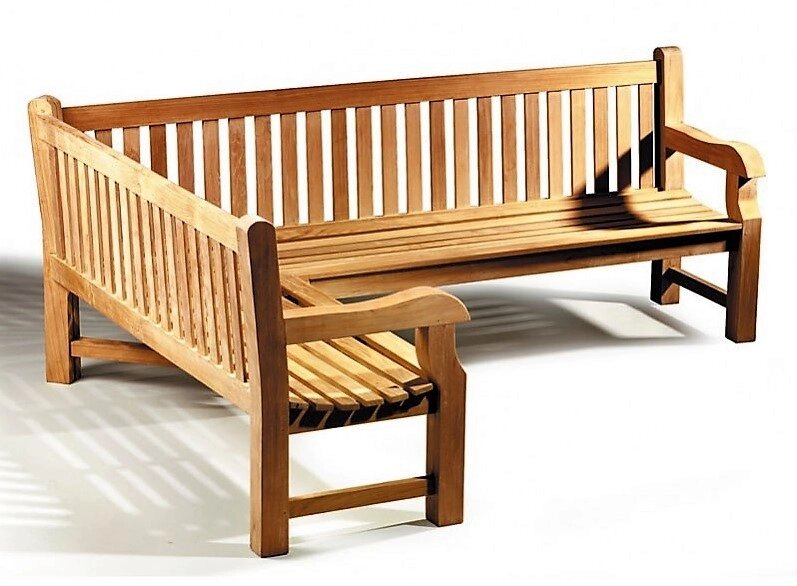 Лавка, лава зі спинкою 2400 х 690 мм від виробника Garden park bench 25 від компанії Група компаній "Промконтракт ЛТД" - фото 1