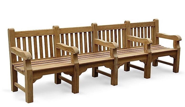 Лавка, лава зі спинкою 2840 х 580 мм від виробника Garden park bench 24 від компанії Група компаній "Промконтракт ЛТД" - фото 1