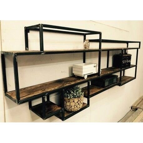 Навісна полиця настінна в стилі LOFT (Wall Shelf - 32) від компанії Група компаній "Промконтракт ЛТД" - фото 1