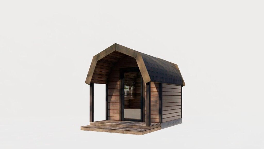 Old Wood Sauna 3,5x2,3м Gartensauna-30 під ключ від Thermowood Production від компанії Група компаній "Промконтракт ЛТД" - фото 1