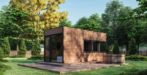 Мобільна сауна 6х3м Gartensauna-5 під ключ від виробника