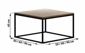 Кавовий Журнальний столик у стилі LOFT (Table - 579)