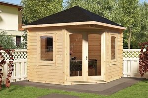 Альтанка з термомодифицированного бруса 9 м2 від виробника Thermo Outdoor Gazebo 076