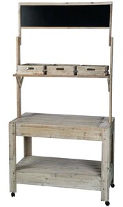 Декоративный деревянный стол для работы в саду - (Decorative Table - 07)