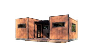 Модульний гостьовий будинок-баня 7,2х5,6м Sauna House 11 під ключ від Thermowood Production