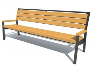 Паркова лава стилі LOFT (Street Bench - 50)