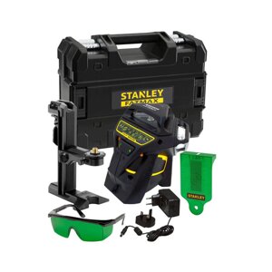 Рівень лазерний FatMaxMultilineGreen трипроменевий площинний самовирівнюючий, чемодан STANLEY FMHT1-77356