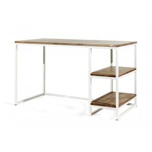 Письмовий/Офісний стіл в стилі LOFT white (Office Table - 109)